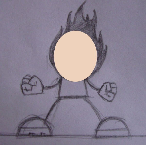 Creation of transilvania mascot: Step 1